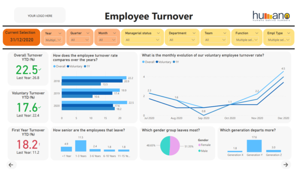 HR data management and visualization - powerful insights